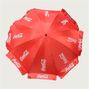 Image de coca-cola brand red beach umbrella sun umbrella parasol