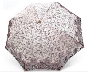 Image de 2 folding umbrella with embroidery.
