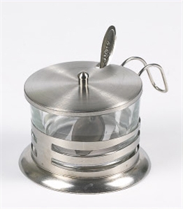 GLASS COFFEE CUP WITH A SPOON の画像