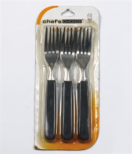 Image de 6PC FORK WITH PLASTIC HANDLE