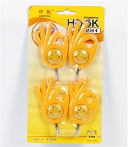 4PCS STICK-ON HOOK